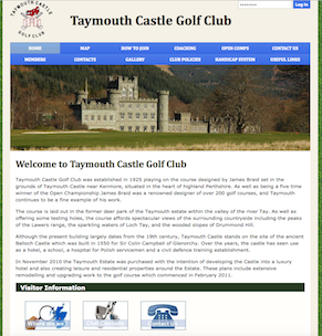 Taymouth Castle Golf club